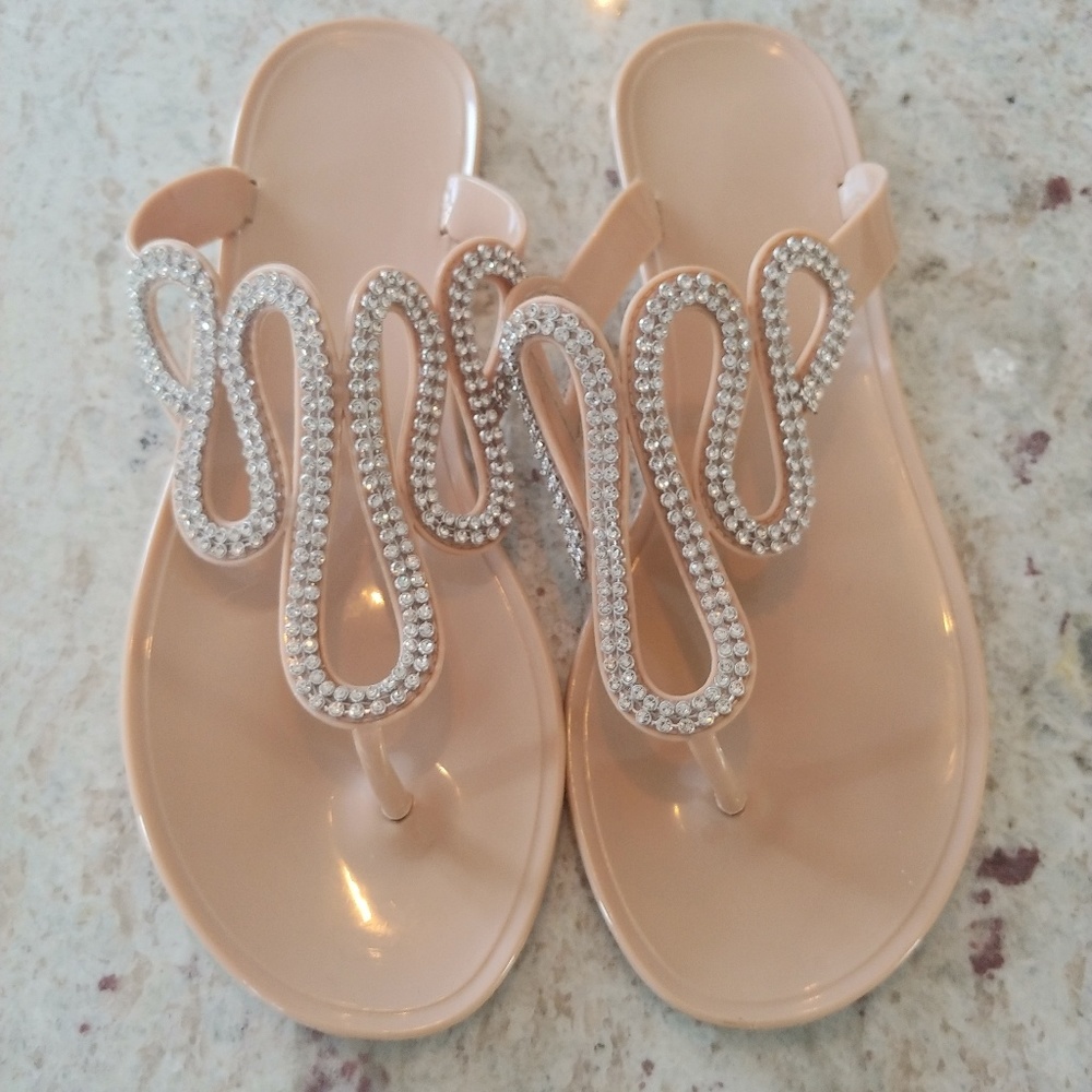 COPY - Nude and Gem Wedding sandal 💎💍